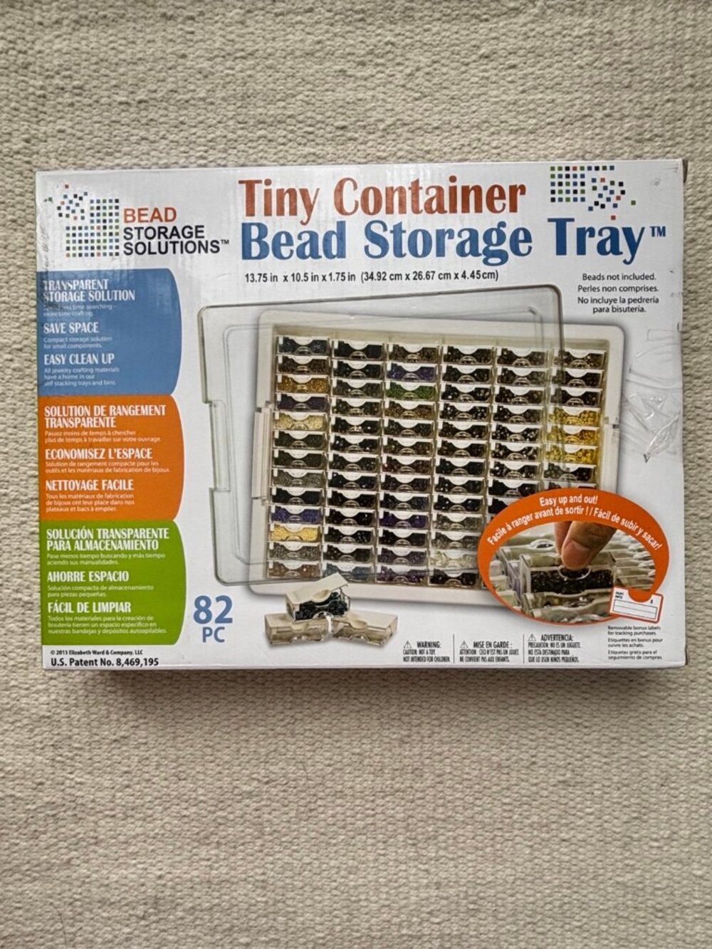 Bead Storage Solutions - 45 Pc & Elizabeth Ward 82 Pc Organizer Set, Clear